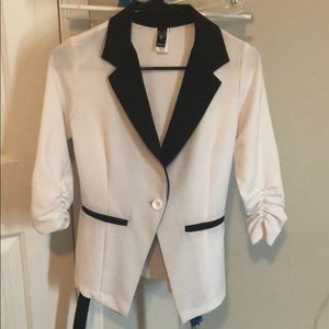 Black and White Blazer